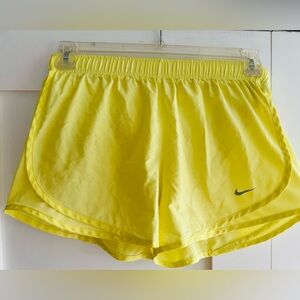 Nike Yellow Athletic Shorts